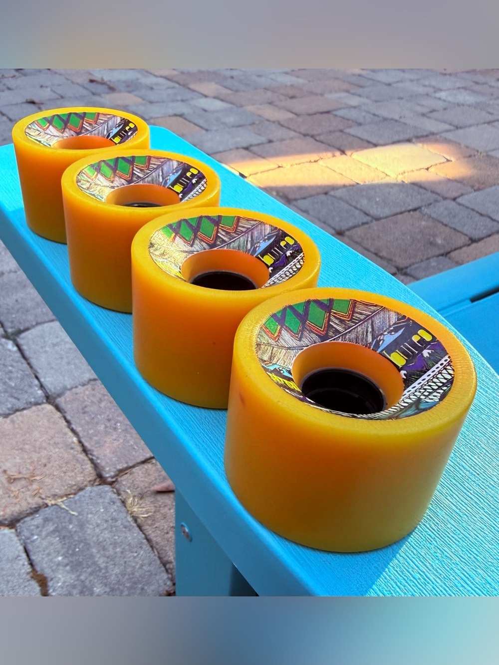 Satori Movement Cruiser Skateboard Wheels 63mm 78a Excellent Condition Set Of 4